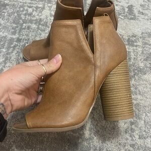 Cupid open toe bootie